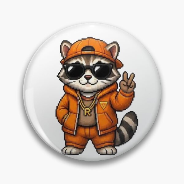 Item preview, Pixel Gangster Raccoon – Retro Street Raccoon designed and sold by Icareis-Studios.