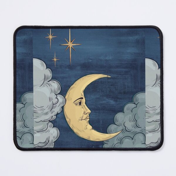 Item preview, Whimsigoth moon with face designed and sold by BrontesWhimsyStore.