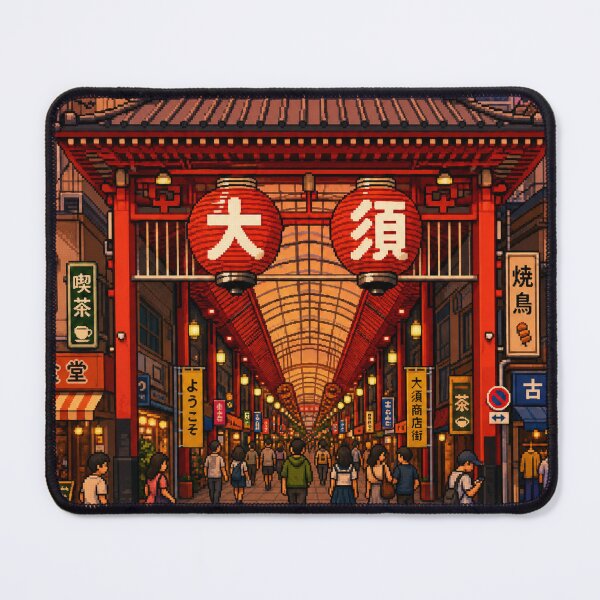 Item preview, Osu Shopping Street Sunset Pixel Art designed and sold by sabusabu78.