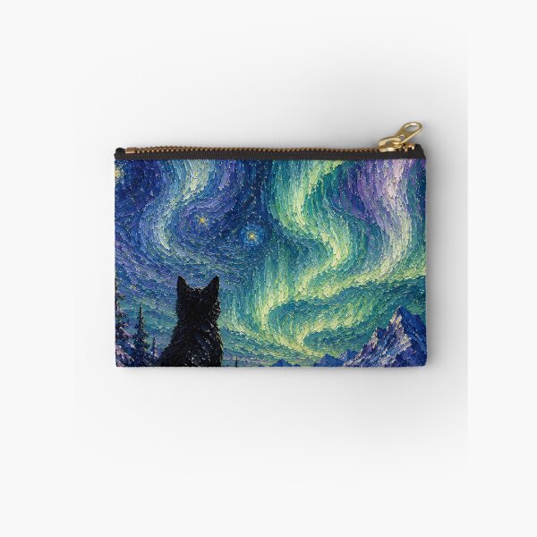 Item preview, Black Cat Beneath the Northern Lights designed and sold by robertbellam.