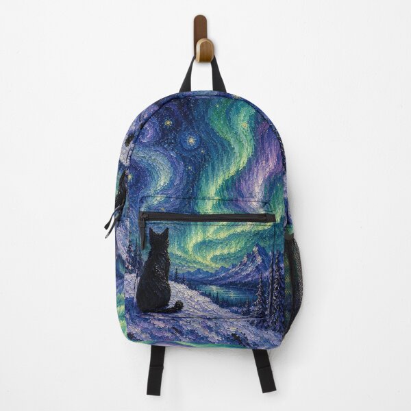 Item preview, Black Cat Beneath the Northern Lights designed and sold by robertbellam.