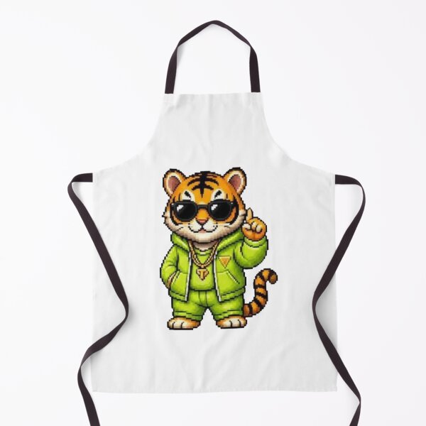 Item preview, Pixel Gangster Tiger – Retro Street Tiger designed and sold by Icareis-Studios.