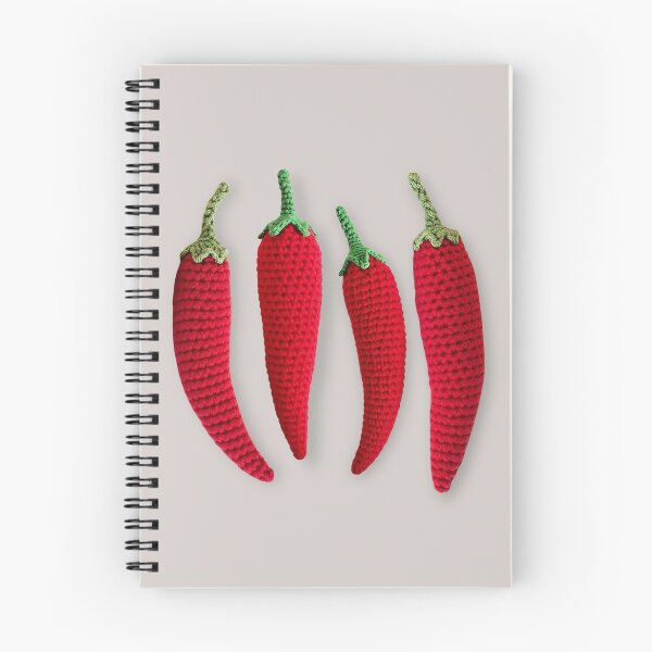 Item preview, Pimientos jalapeños rojos de ganchillo designed and sold by TackyTime.