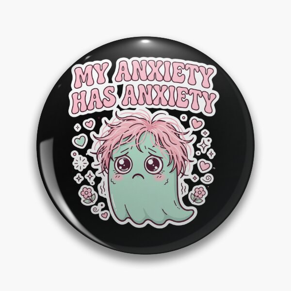 Item preview, My Anxiety Has Anxiety - Cute Anxious Ghost Pastel designed and sold by Fulaly.