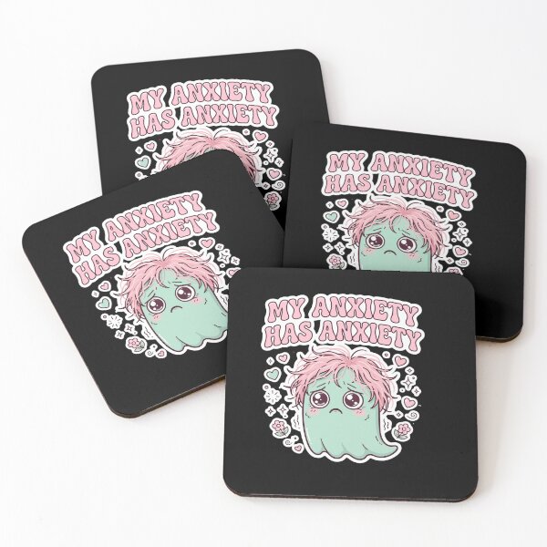 Item preview, My Anxiety Has Anxiety - Cute Anxious Ghost Pastel designed and sold by Fulaly.