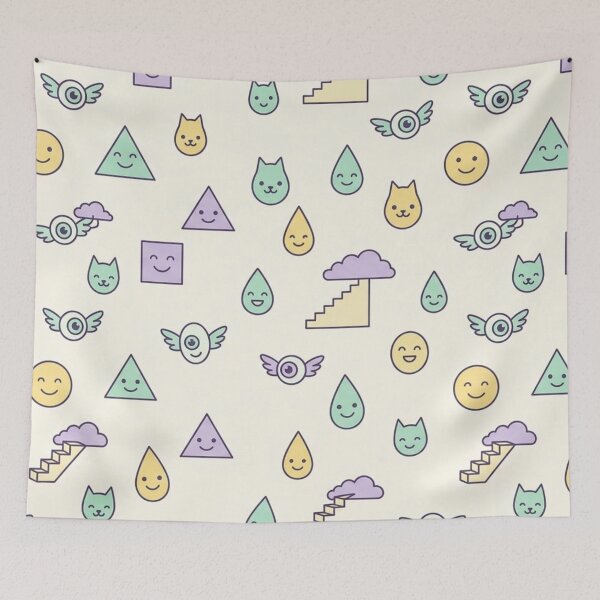 Item preview, Cute Cosmic Shapes Seamless Pattern designed and sold by lungpleecha.