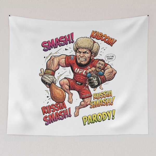 Item preview, Khabib Nurmagomedov vs Conor McGregor Funny UFC Comic Parody designed and sold by annaarthk.