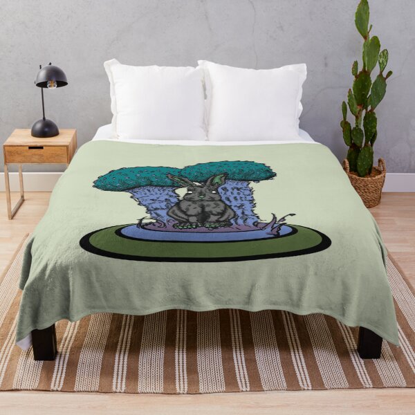 Item preview, Forest Rabbit – Dark Cottagecore Mushroom Art designed and sold by Half Mess.
