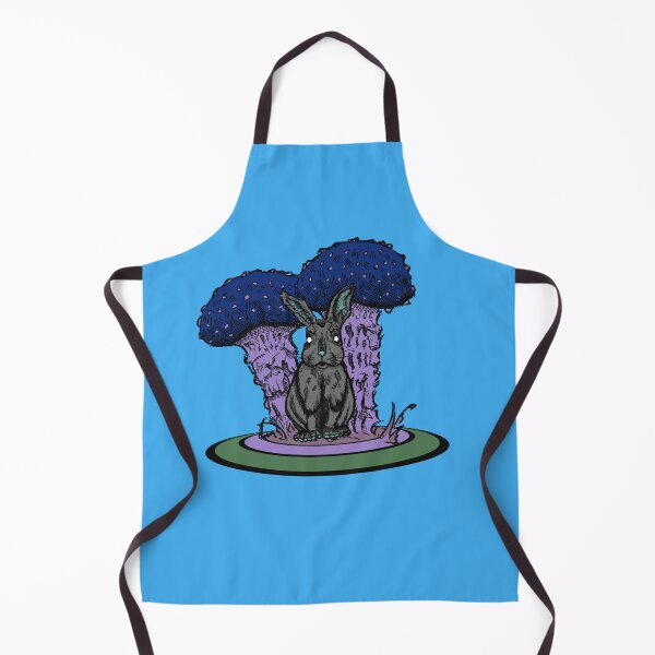 Item preview, Forest Rabbit – Dark Cottagecore Mushroom Art designed and sold by Half Mess.
