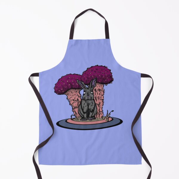 Item preview, Forest Rabbit – Dark Cottagecore Mushroom Art designed and sold by Half Mess.