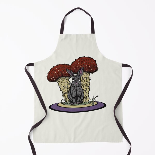 Item preview, Forest Rabbit – Dark Cottagecore Mushroom Art designed and sold by Half Mess.