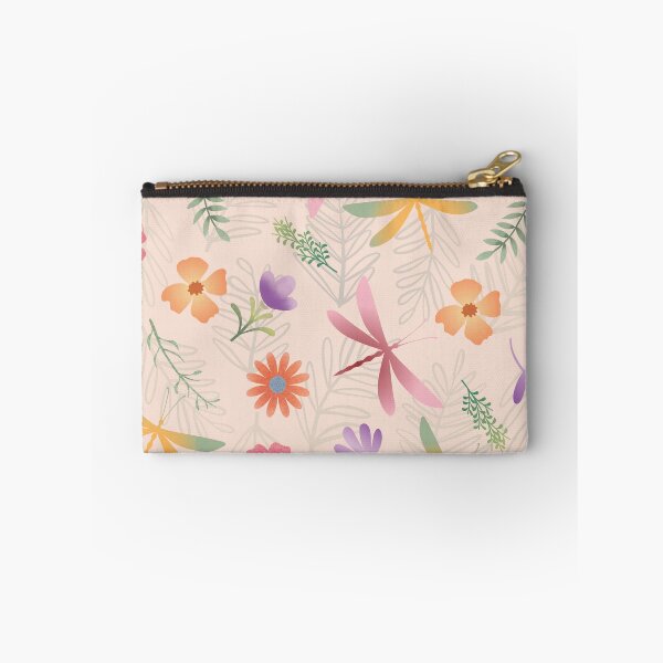 Item preview, Dragonfly Dance Floral Seamless Pattern | Dragonfly & Wildflower Fabric Design | Whimsical Botanical Digital Paper designed and sold by mistywoodstudio.
