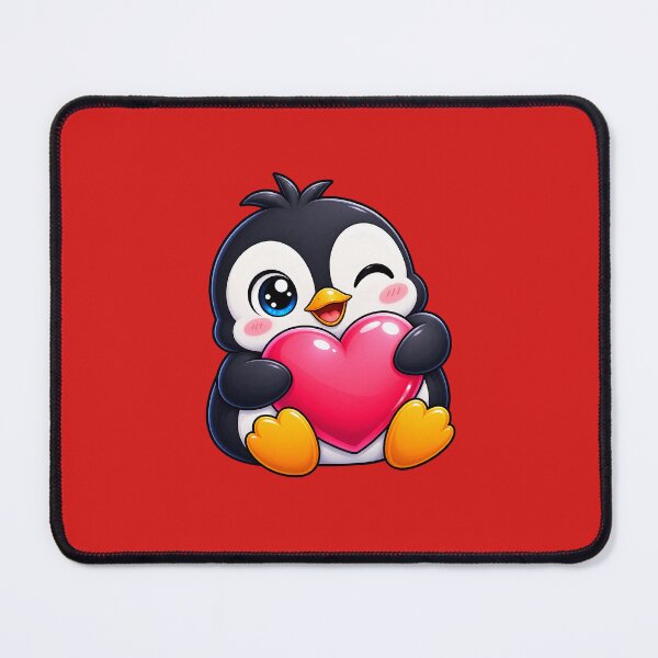 Item preview, Cute Penguin Hugging a Heart | Love & Friendship Sticker designed and sold by Ricomin.
