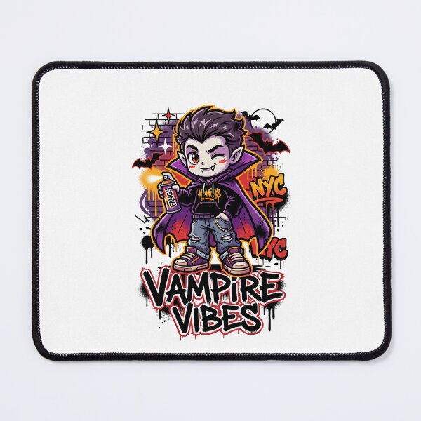 Item preview, Urban Halloween Vampire Vibes NYC Graffiti Design Tee designed and sold by DarylWelsh2024.