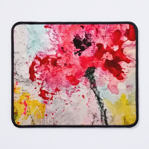 Item preview, One of the Unruly Ones | Abstract Red Flower Art, Expressive Floral Painting & Colorful Garden Wall Art designed and sold by CharismaticMindArt.