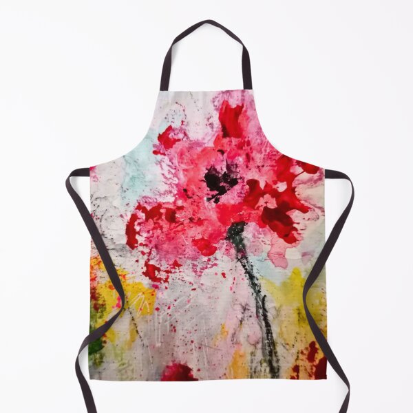 Item preview, One of the Unruly Ones | Abstract Red Flower Art, Expressive Floral Painting & Colorful Garden Wall Art designed and sold by CharismaticMindArt.
