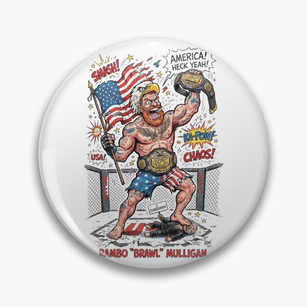 Item preview, American Fighter MMA Parody Comic Illustration designed and sold by annaarthk.