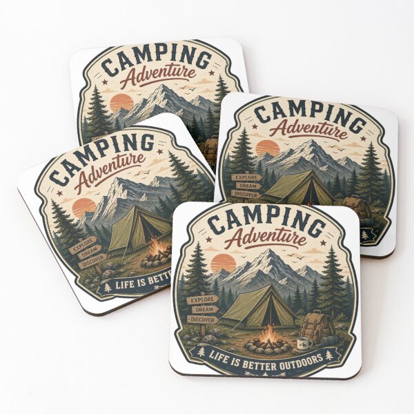 Item preview, Camping Adventure Vintage Outdoor designed and sold by LOULOU SHOPPING.