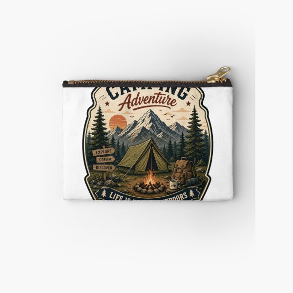 Aperçu de l'œuvre Camping Adventure Vintage Outdoor créée et vendue par LOULOU SHOPPING.