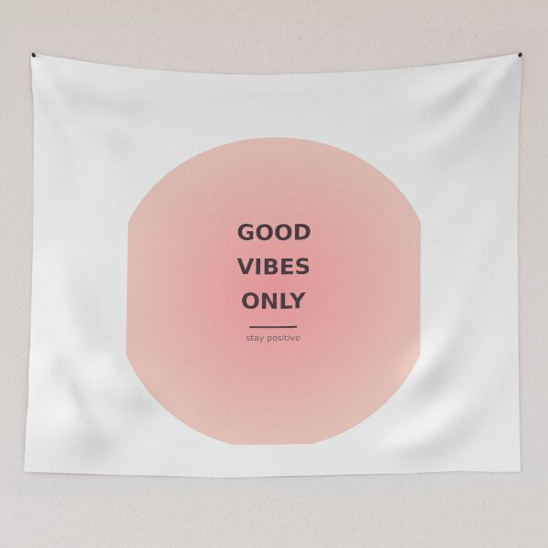 Item preview, Good Vibes Only Retro Sunset Quote designed and sold by kd2010.