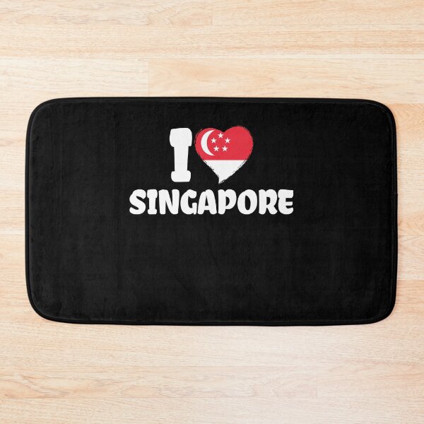 Item preview, I Love Singapore Flag Heart Singapore designed and sold by ShirTomDesigns.