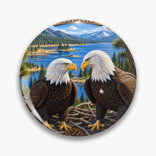 Item preview, Jackie And Shadow Eagles Memorial Big Bear Eagle Memorial designed and sold by SavannahCampbel.