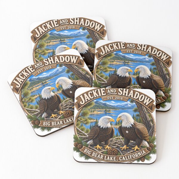 Item preview, Jackie And Shadow Eagles Memorial Big Bear Eagle Memorial designed and sold by SavannahCampbel.