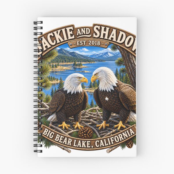 Item preview, Jackie And Shadow Eagles Memorial Big Bear Eagle Memorial designed and sold by SavannahCampbel.