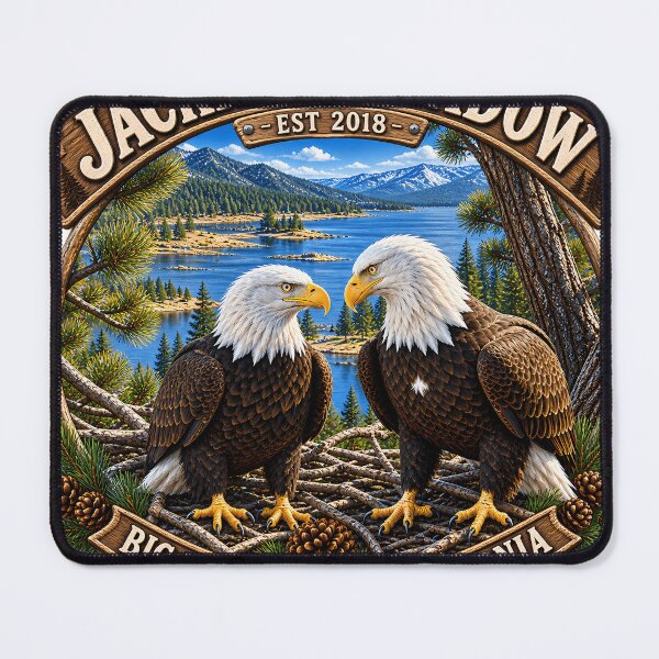 Item preview, Jackie And Shadow Eagles Memorial Big Bear Eagle Memorial designed and sold by SavannahCampbel.