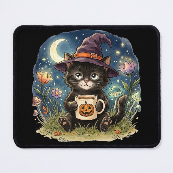 Item preview, Cute Black Cat Witch Pumpkin Mug Halloween Night designed and sold by LOL-N-LIFESTYLE.