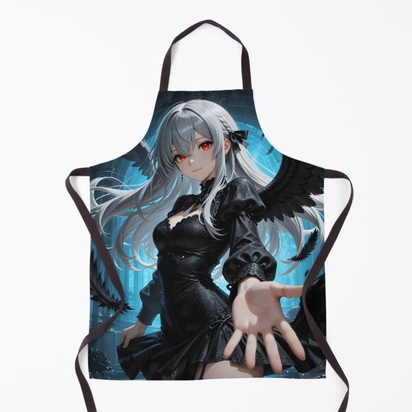 Item preview, Silver-Haired Dark Angel Gothic Anime Girl designed and sold by Killington.