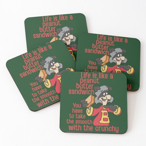 Item preview, Bert Raccoon's Peanut Butter Sandwich Life Quote designed and sold by glowvim.