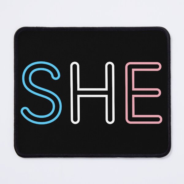 Item preview, SHE/HER Trans Flag Pronouns designed and sold by MAN3ATR.