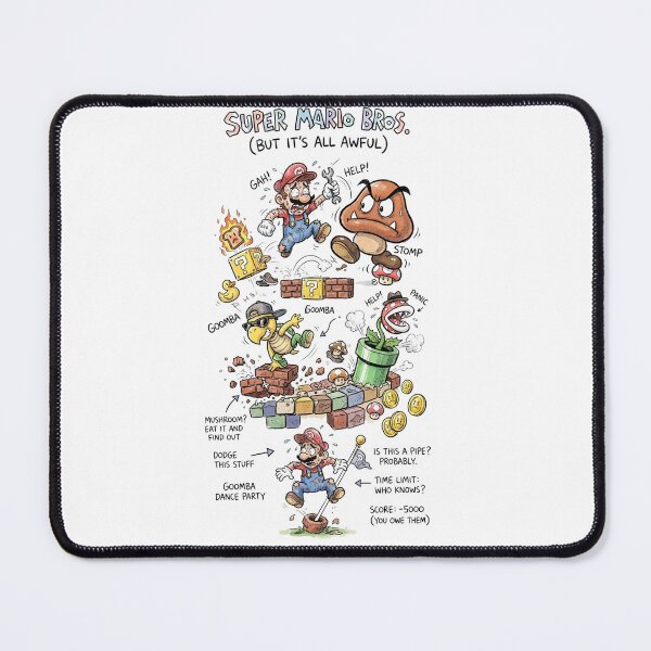 Item preview, Super Mario Bros But Its All Awful Funny Gaming Parody T-Shirt designed and sold by jhgjykuo.