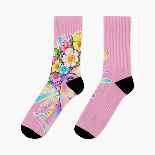 Item preview, Pastel Rainbow Floral Goddess designed and sold by Hari Arts.