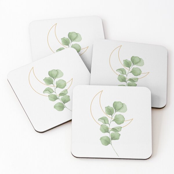 Item preview, Lunaria Moon Celestial Botanical Watercolor Art designed and sold by TheMinimalFrame.