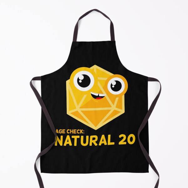 Item preview, Age Check Natural 20 Birthday Dice Pun designed and sold by chaaval.