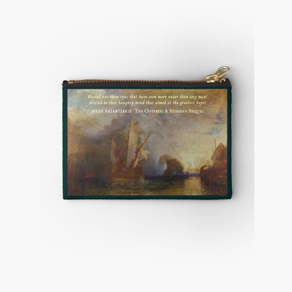 Item preview, Nikos Kazantzakis quote: Blessed are those eyes that have seen more water than any man! Blessed be that haughty mind that aimed at the greatest hope! designed and sold by artbleed.