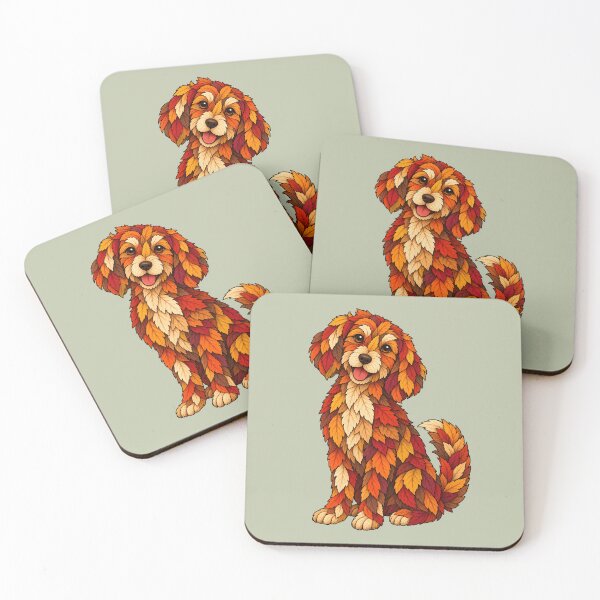 Item preview, Autumn Leaf Dog Botanical Illustration designed and sold by  MAD's Recreation Studio.