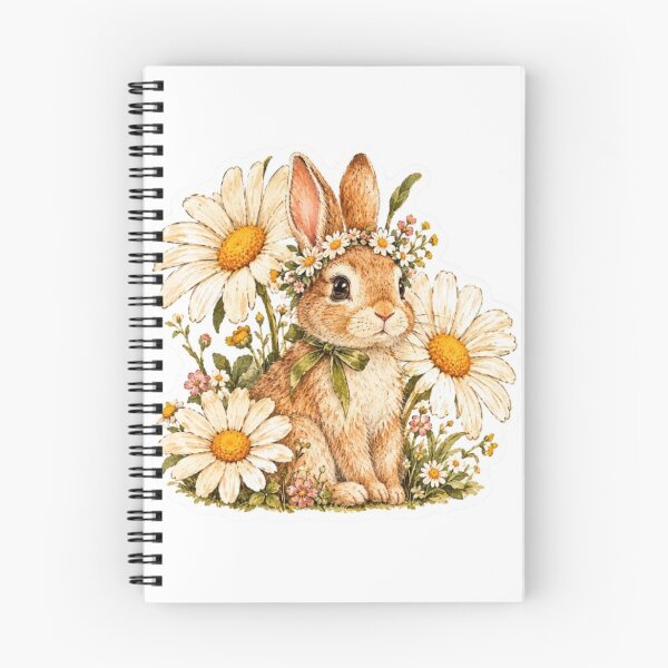 Item preview, Bunny with Daisy Flowers designed and sold by Snurly.