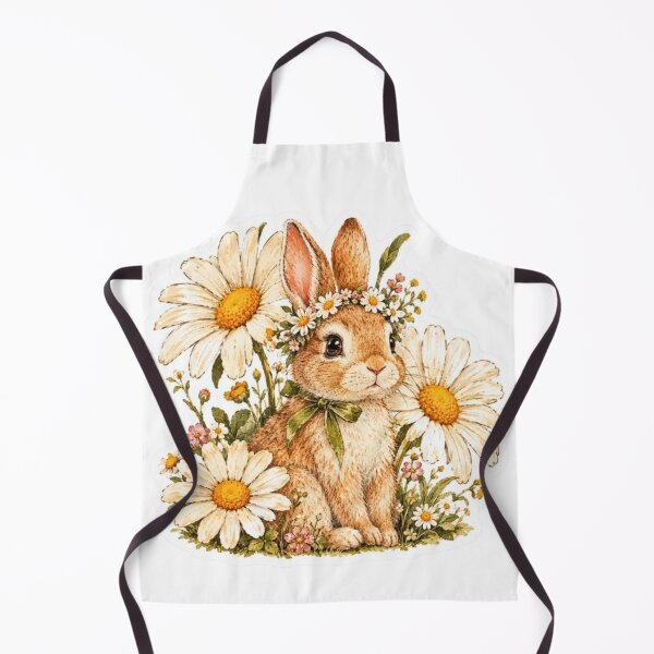 Item preview, Bunny with Daisy Flowers designed and sold by Snurly.