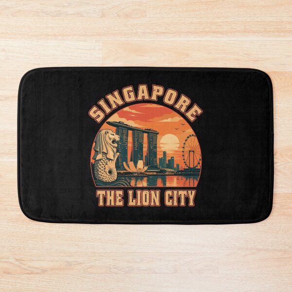 Item preview, Singapore The Lion City Retro Vintage Tourist designed and sold by ShirTomDesigns.