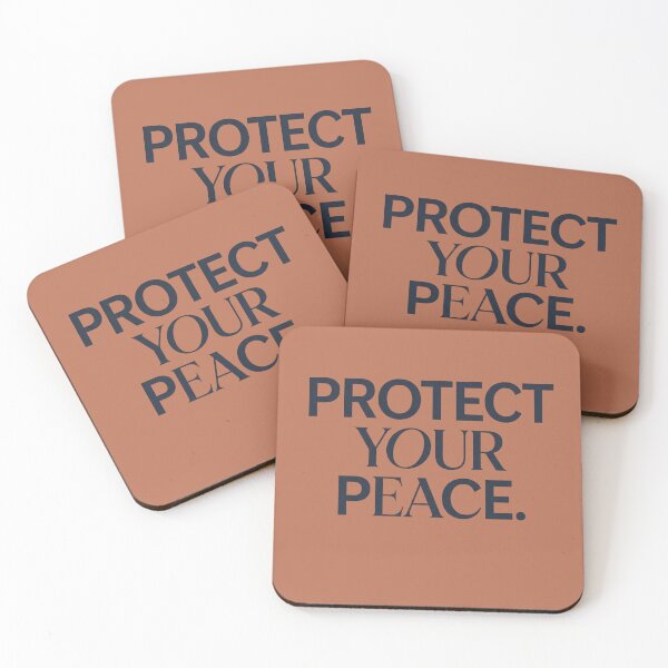 Item preview, Protect Your Peace | Mental Wellness Self Care Quote designed and sold by Amr Darwish Graphic designer.