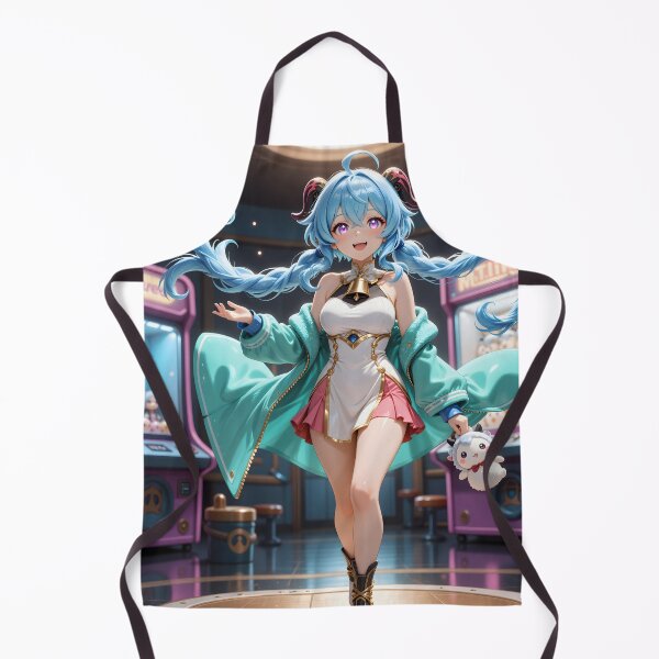 Item preview, Blue-Haired Fantasy Anime Girl in Kawaii Arcade designed and sold by Killington.