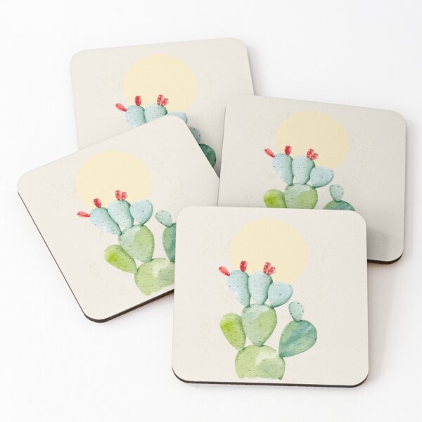 Item preview, Mediterranean Prickly Pear Botanical Watercolor Art designed and sold by TheMinimalFrame.