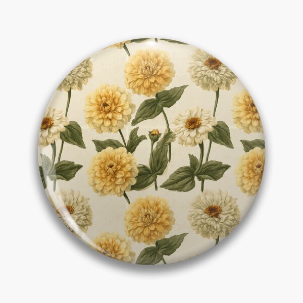 Item preview, Fresh Zinnia Print  - Flower Bouquet Pattern - Birthday Gift For Wife designed and sold by RoyalStarsPatts.