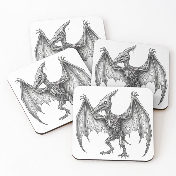 Item preview, Zombie pterodactyl Halloween – Spooky Undead Animal Pencil Art designed and sold by Pencil-Art.