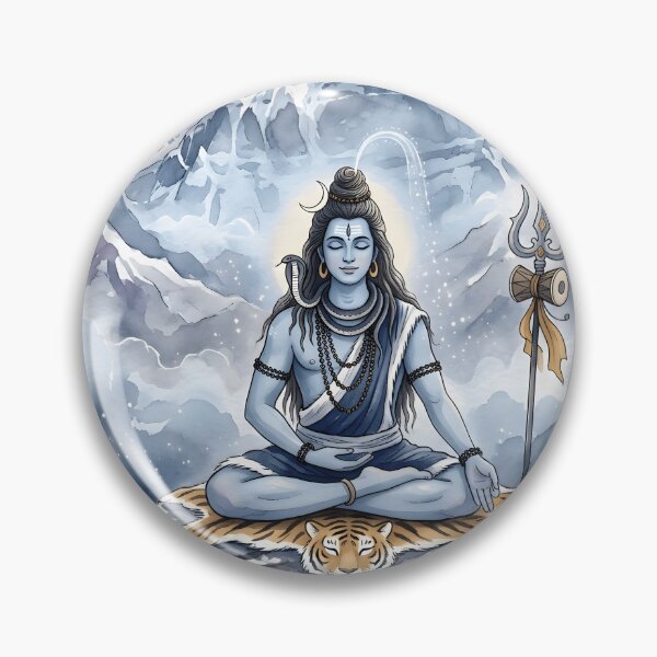 Item preview, Meditating Lord Shiva at Mount Kailash designed and sold by hutofdesigns.