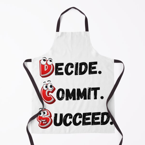 Item preview, Motivational Cartoon | Decided. Committed. Succeeded. designed and sold by ImaginARTDesign.