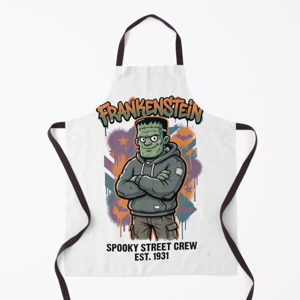 Item preview, Frankenstein Spooky Street Crew Graffiti Monster Design Tee designed and sold by DarylWelsh2024.